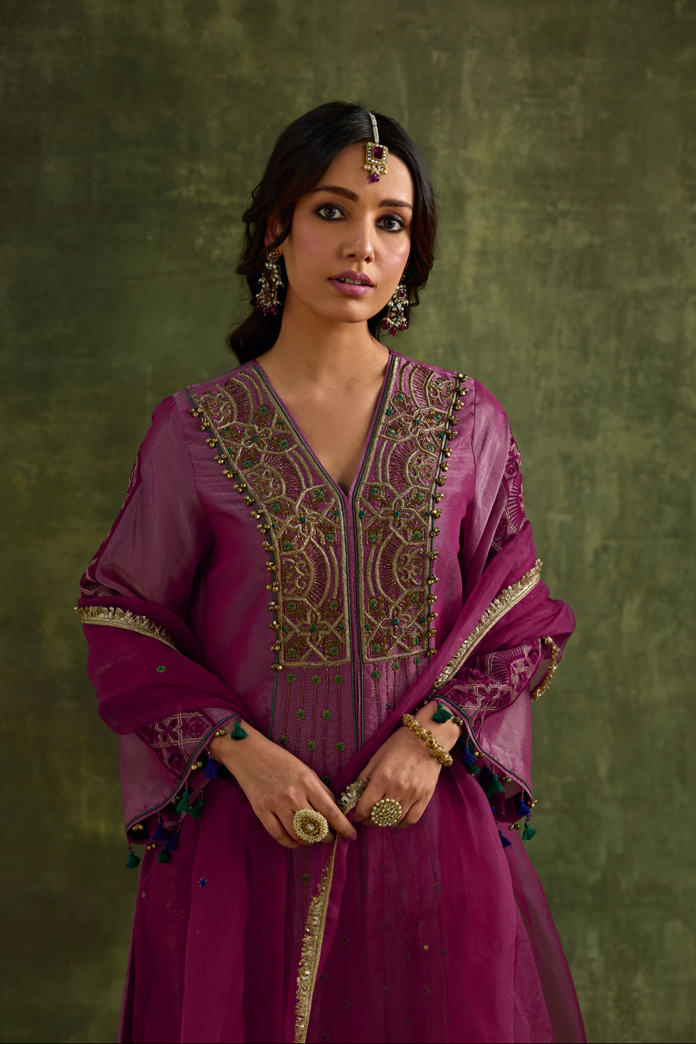 Hasrat Pink Kalidar Suit Set