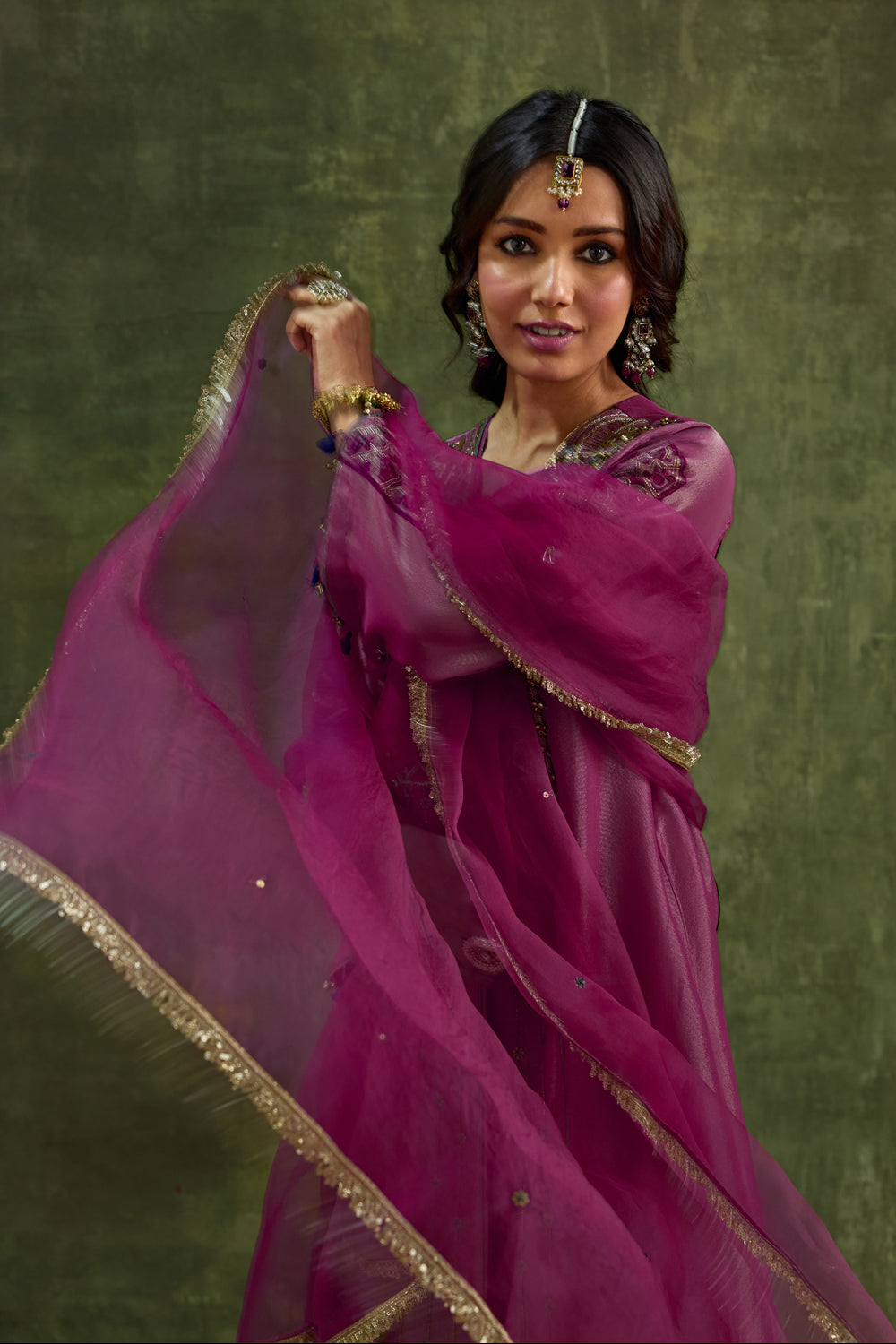 Hasrat Pink Kalidar Suit Set