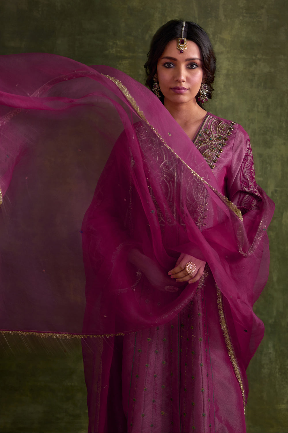 Hasrat Pink Kalidar Suit Set