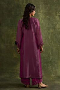 Amber Pink Phiran Style Kurta Set