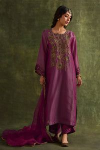 Amber Pink Phiran Style Kurta Set