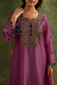 Eknoor Pink A Line Kurta Set