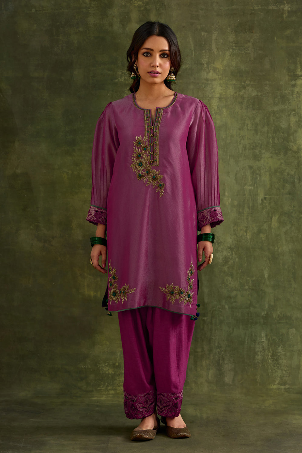 Heer Pink Short Kurta Salwar Set