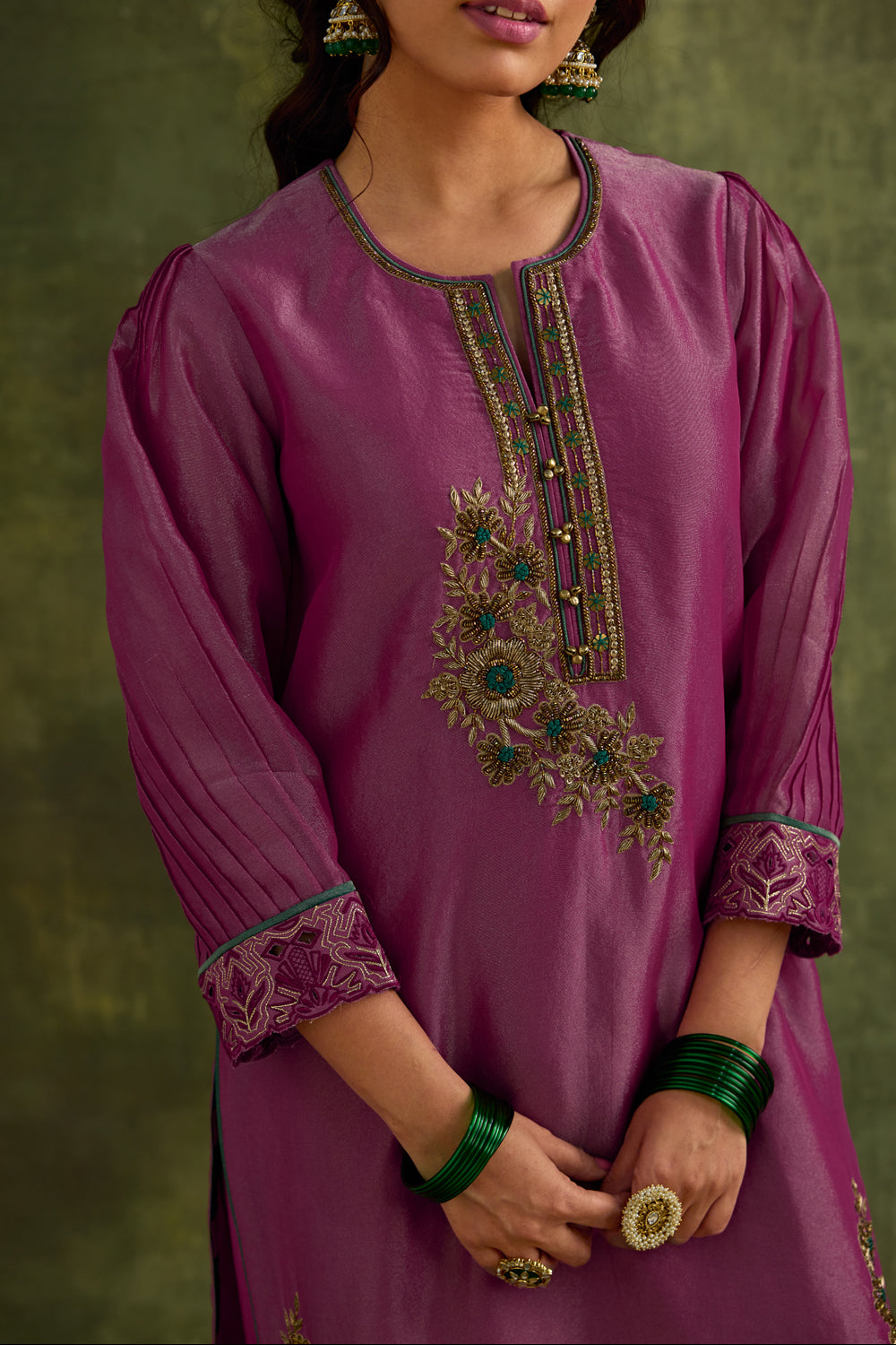 Heer Pink Short Kurta Salwar Set