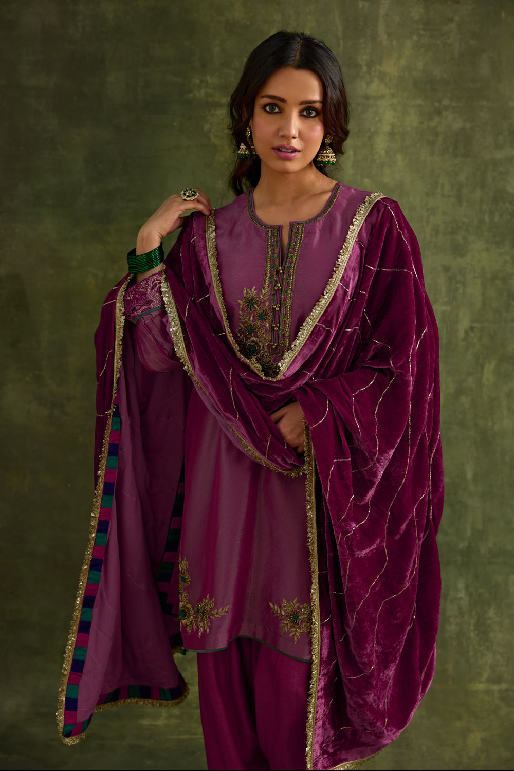 Heer Pink Short Kurta Salwar Set