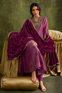 Amreen Pink Anarkali Kurta Set