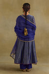 Amreen Blue Anarkali Kurta Set