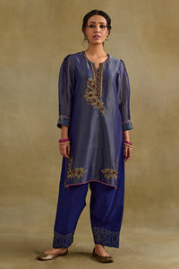Heer Blue Short Kurta Salwar Set