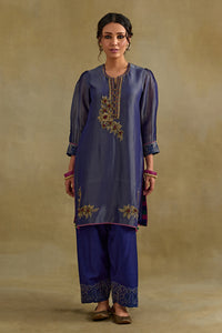 Heer Blue Short Kurta Salwar Set