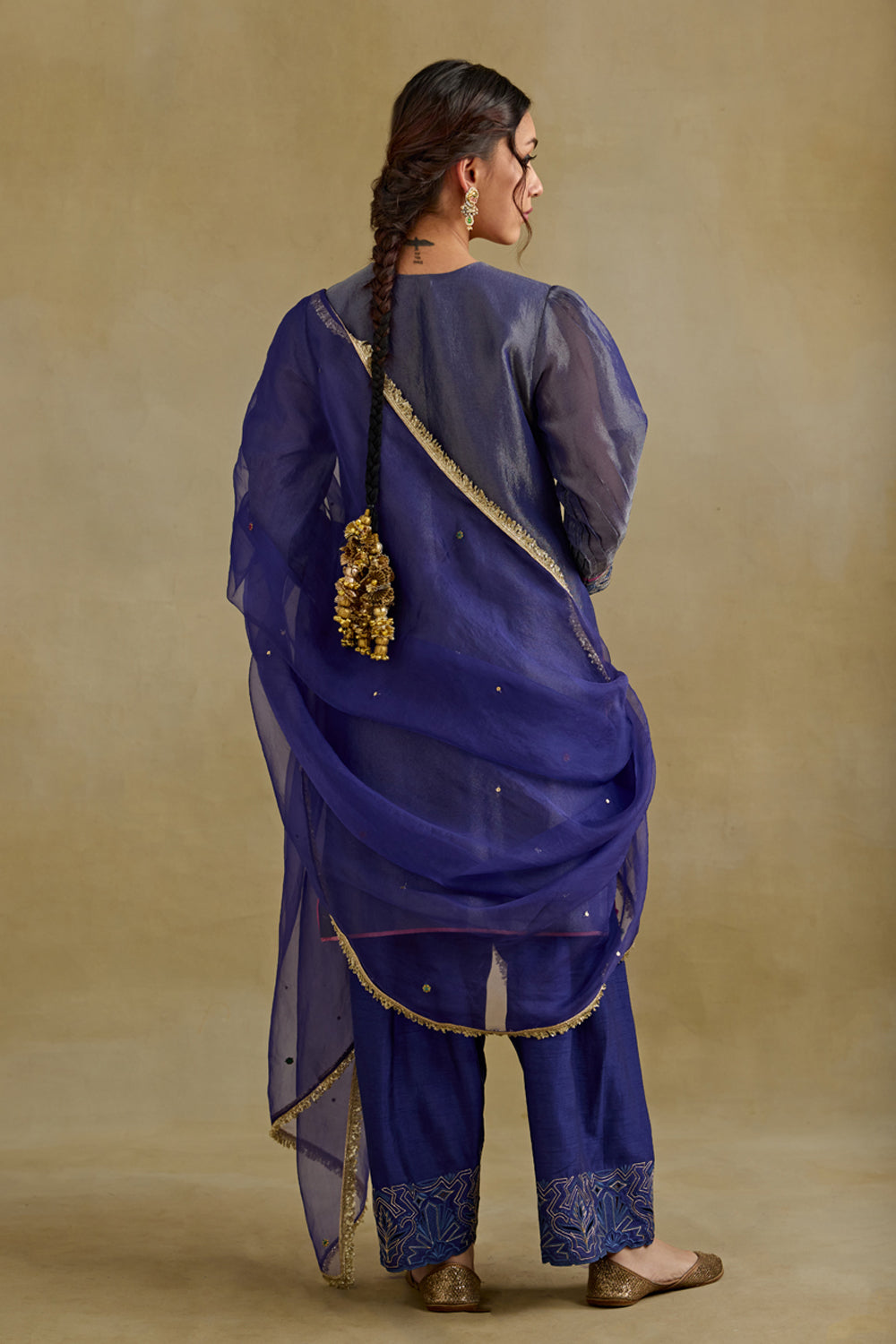 Heer Blue Short Kurta Salwar Set