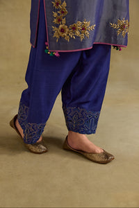 Heer Blue Short Kurta Salwar Set