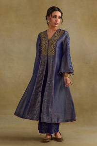 Hasrat Blue Kalidar Suit Set