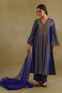 Hasrat Blue Kalidar Suit Set