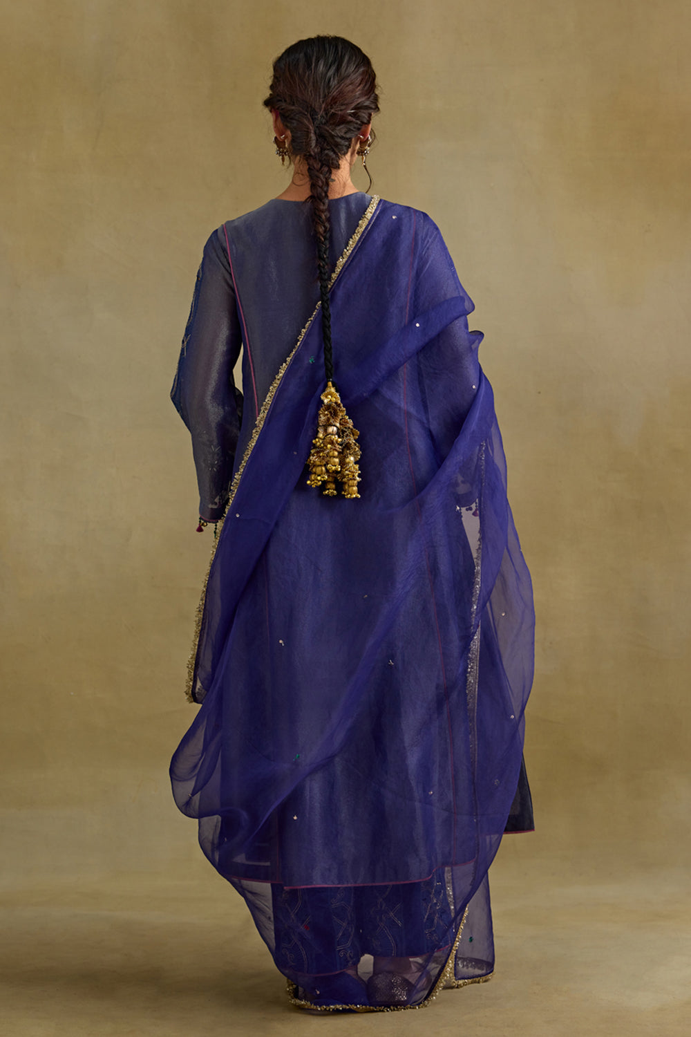 Hasrat Blue Kalidar Suit Set