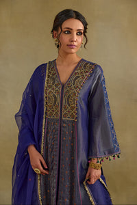 Hasrat Blue Kalidar Suit Set
