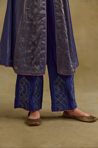 Hasrat Blue Kalidar Suit Set