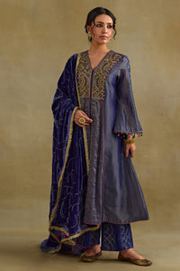 Hasrat Blue Kalidar Suit Set