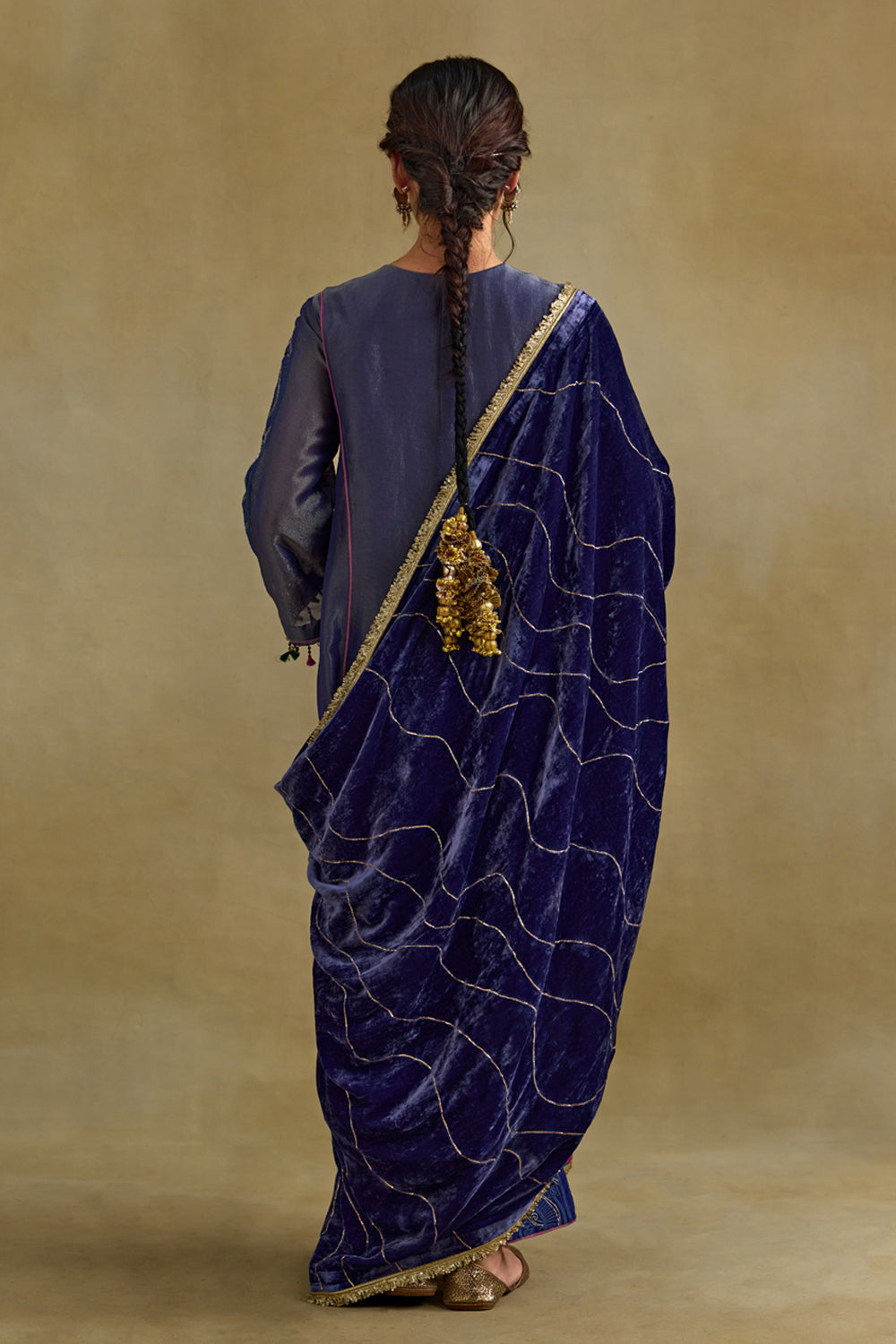 Hasrat Blue Kalidar Suit Set