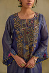 Amber Blue Phiran Style Kurta Set