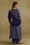 Amber Blue Phiran Style Kurta Set