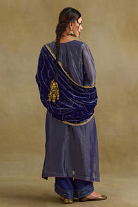 Amber Blue Phiran Style Kurta Set