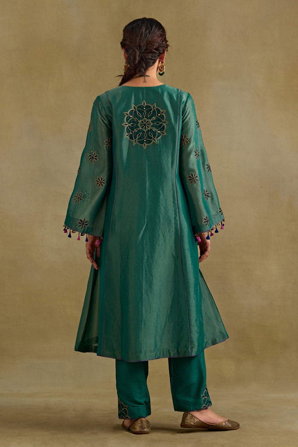 Eknoor Green A Line Kurta Set
