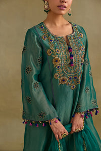 Eknoor Green A Line Kurta Set