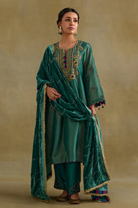 Eknoor Green A Line Kurta Set
