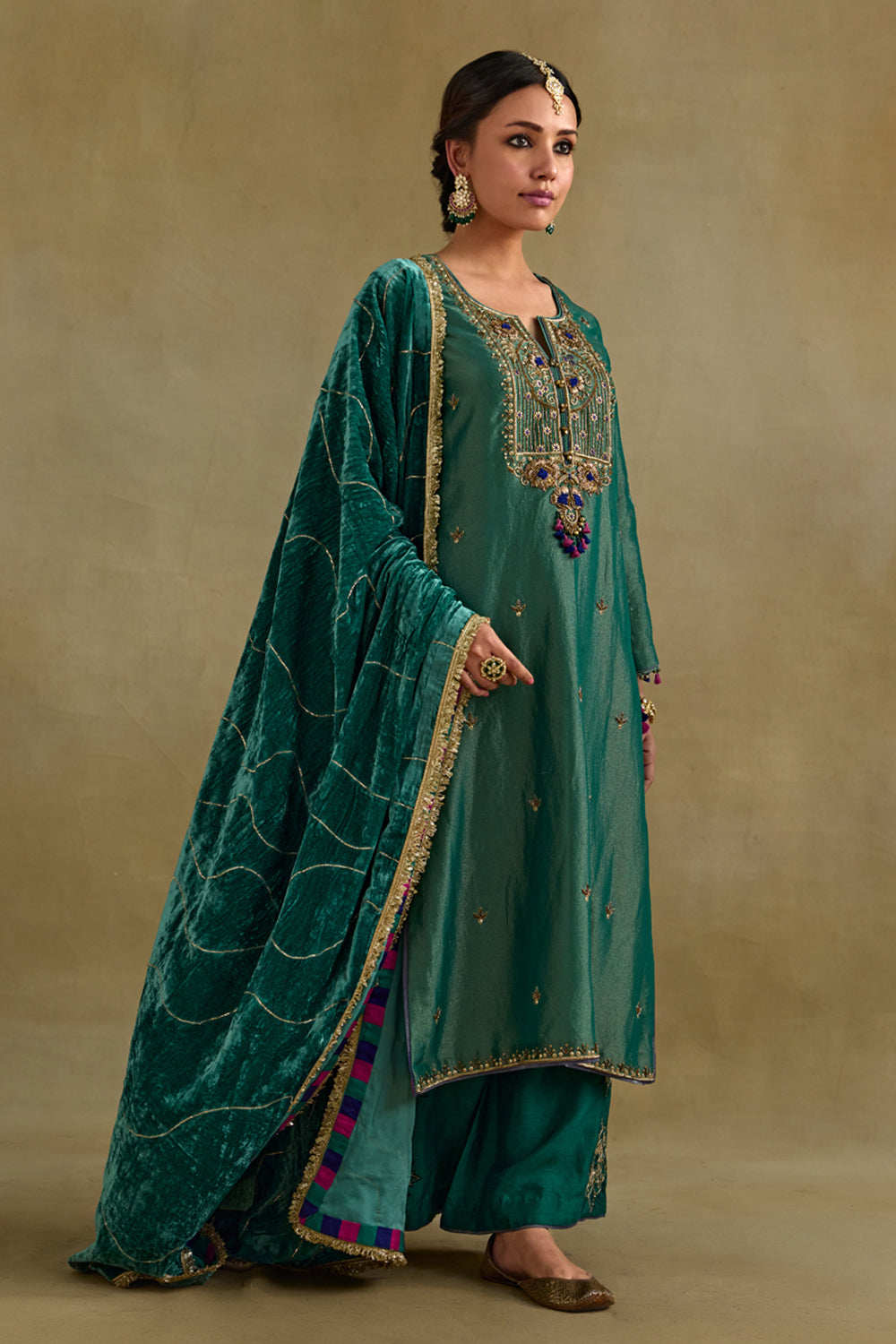 Anam Green Kurta Set