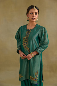 Heer Green Short Kurta Salwar Set
