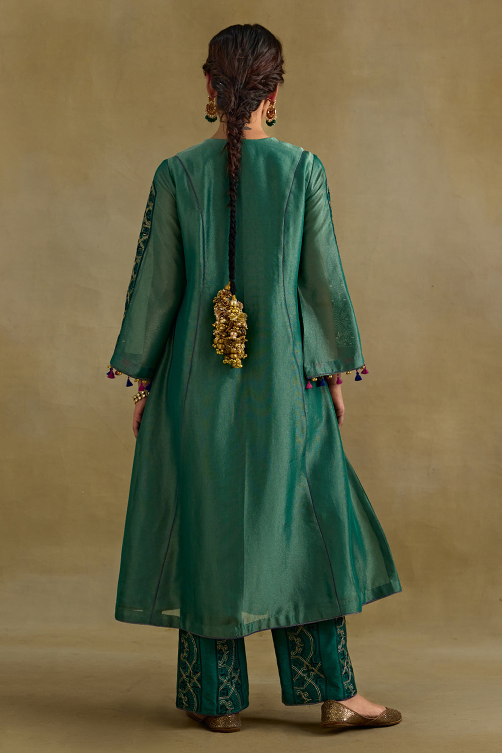 Hasrat Green Kalidar Suit Set