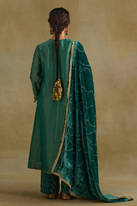 Hasrat Green Kalidar Suit Set