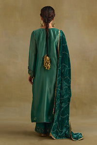 Amber Green Phiran Style Kurta Set