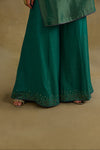 Prisha Green Short Kurta Garara Set