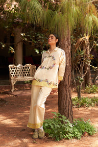 Lily Cream Lime Co-ord Set
