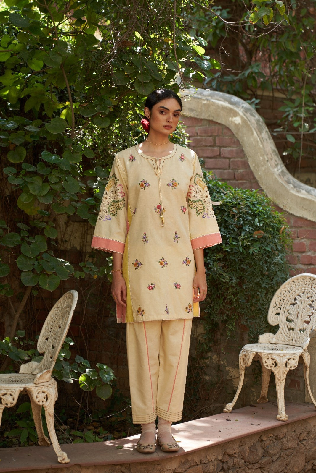 Zinnia kurta with salwar set