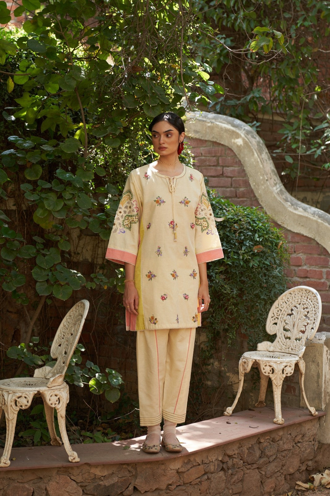 Zinnia kurta with salwar set