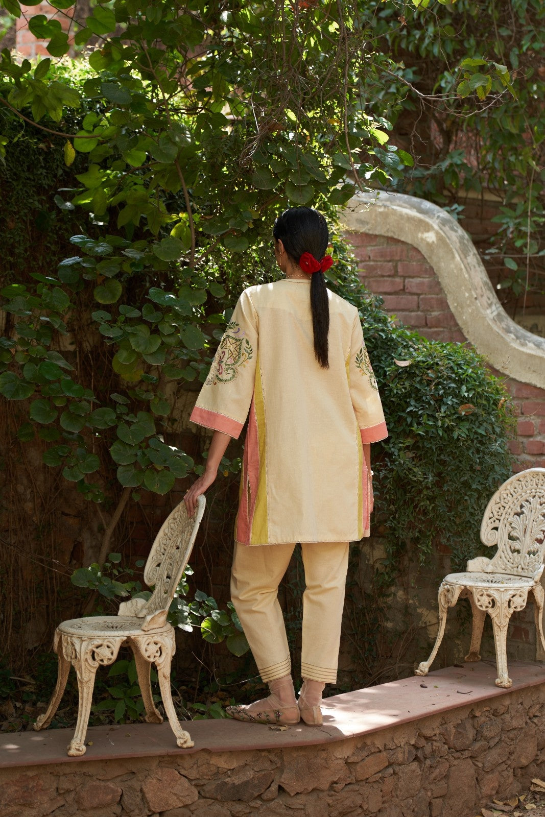 Zinnia kurta with salwar set