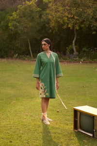 Camellia knee length dress