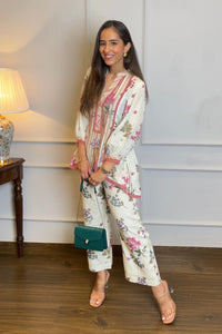 Smridhi In Our Ivory Magnolia Co-ord Set