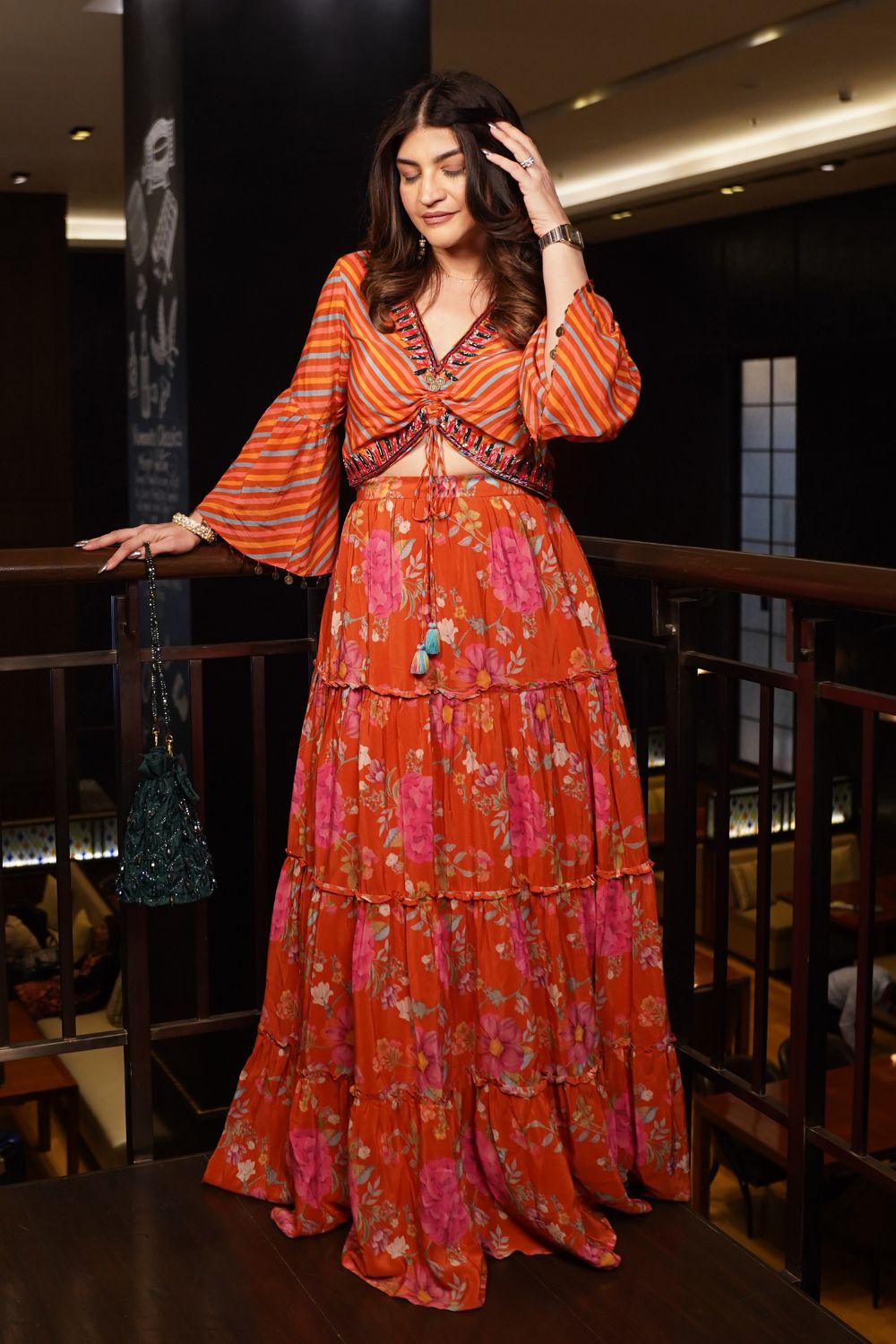 Khushnaz In Our Gulaab Skirt Set